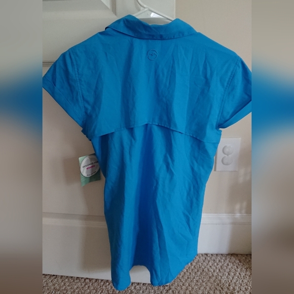 Magellan Outdoors Overcast Fishing Button-Down Shirt in blue size S - Picture 10 of 14